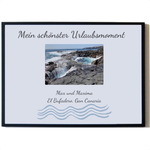 Personalisiertes Poster im Rahmen Meer