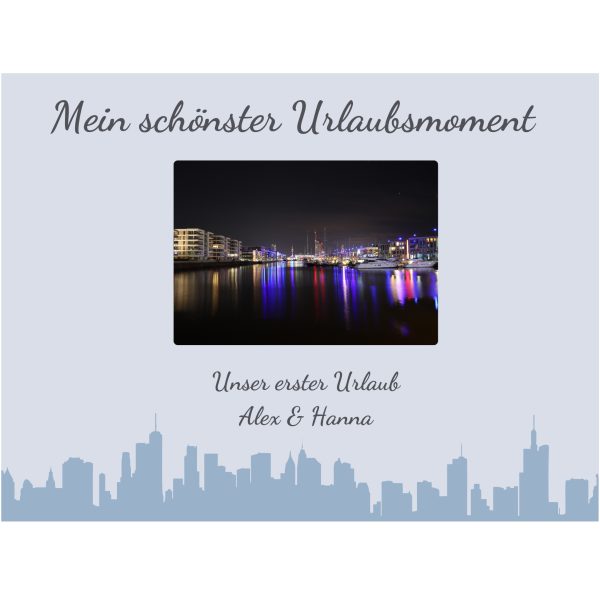 Mein schönster Urlaubsmoment: Poster - Persönliches Foto mit individueller Widmung